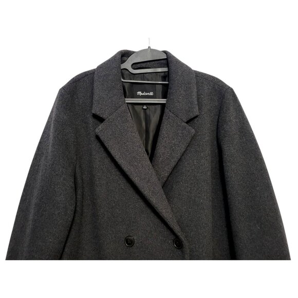 Madewell Hollis Wool-Blend Double-Breasted Coat - Picture 4 of 15